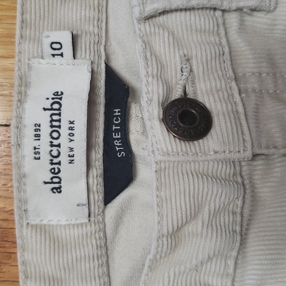 Abercrombie Corduroy "MacKenzie" Stretch Shorts Girl's size 10 - Picture 2 of 6